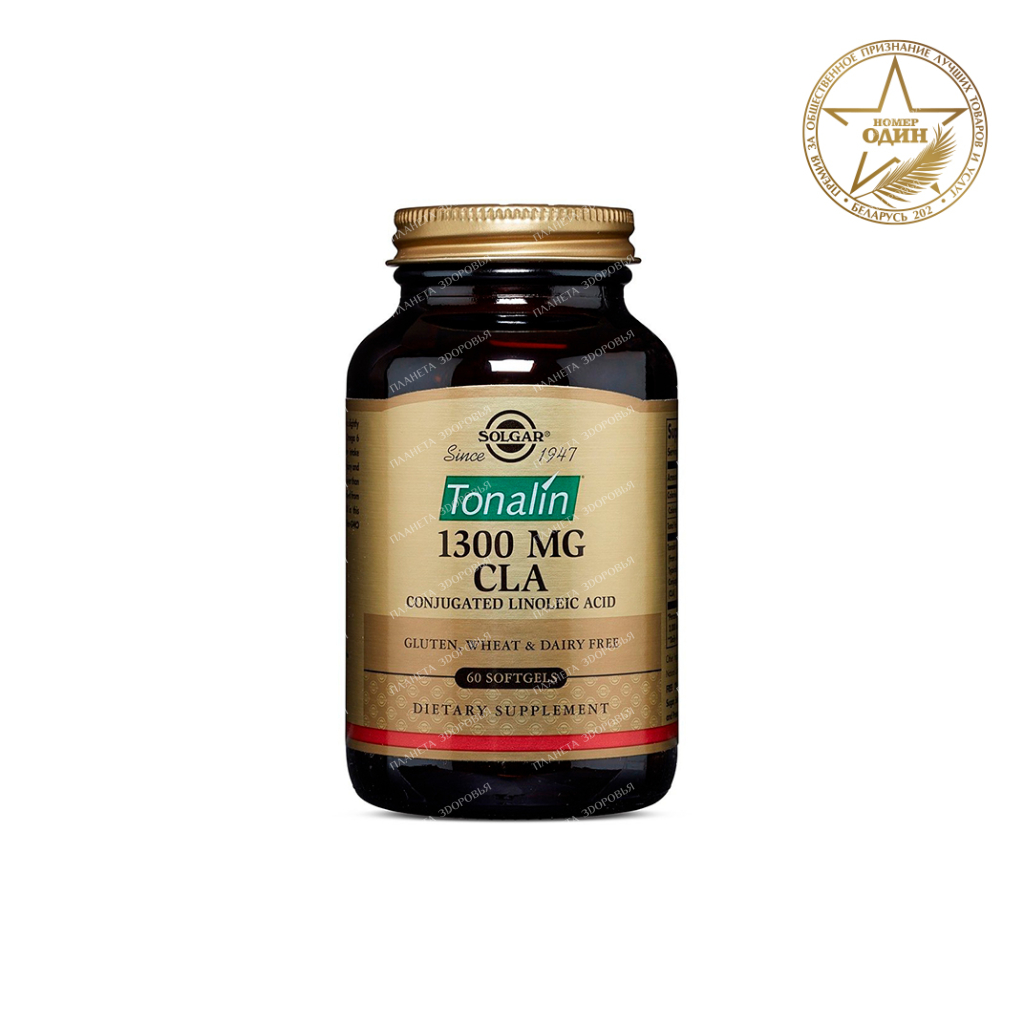 Tonalin 1300 mg CLA, dietary supplement capsules №60