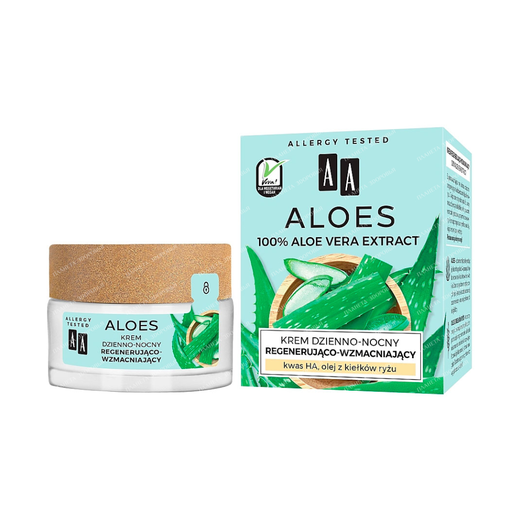 AA ALOES Face Cream Day-Night regenerating and firming, 50ml