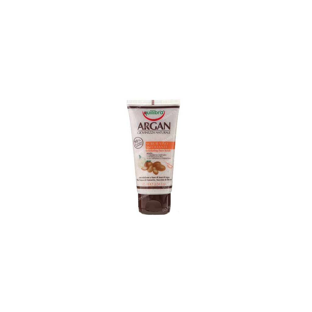 EQUILIBRA ARGANIA "Youth from nature" Exfoliating face scrub, 75 ml