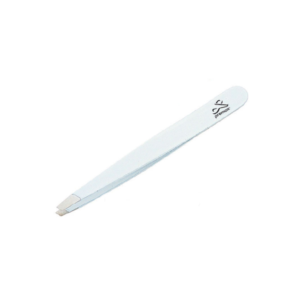 Optima Line Aqua Collection Eyebrow tweezers with beveled tips black 9 cm/3.5''
