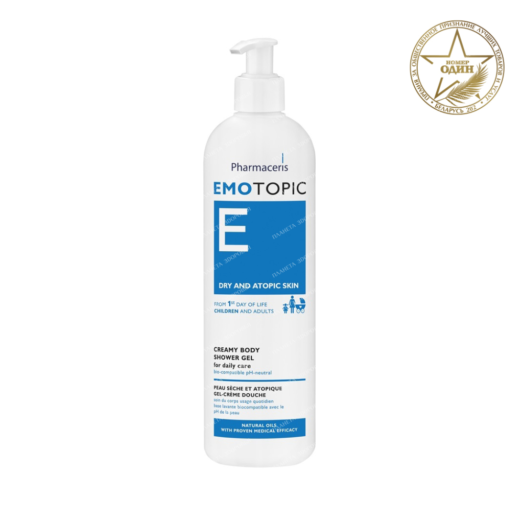 Pharmaceris E Cream shower gel (from the first days of life, for children and adults), 400ml