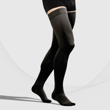 Tonus Elast 0402 LUX Compression Stockings Black Size 5 Height 2