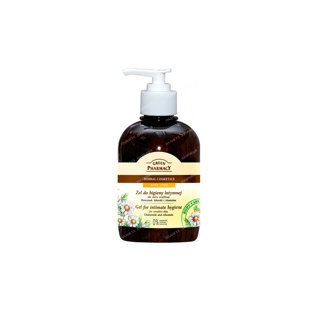 Green Pharmacy Chamomile & Allantoin Intimate Hygiene Gel for Sensitive Skin 370ml