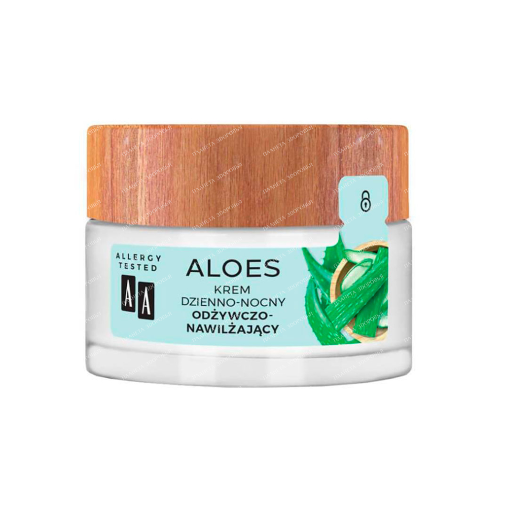 AA ALOES Face Cream Day-Night Nourishing Moisturizing, 50 ml