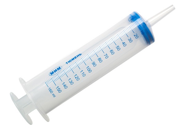 150ml Sterile Disposable 3-Part Medical Syringe with Catheter Tip (1pc)