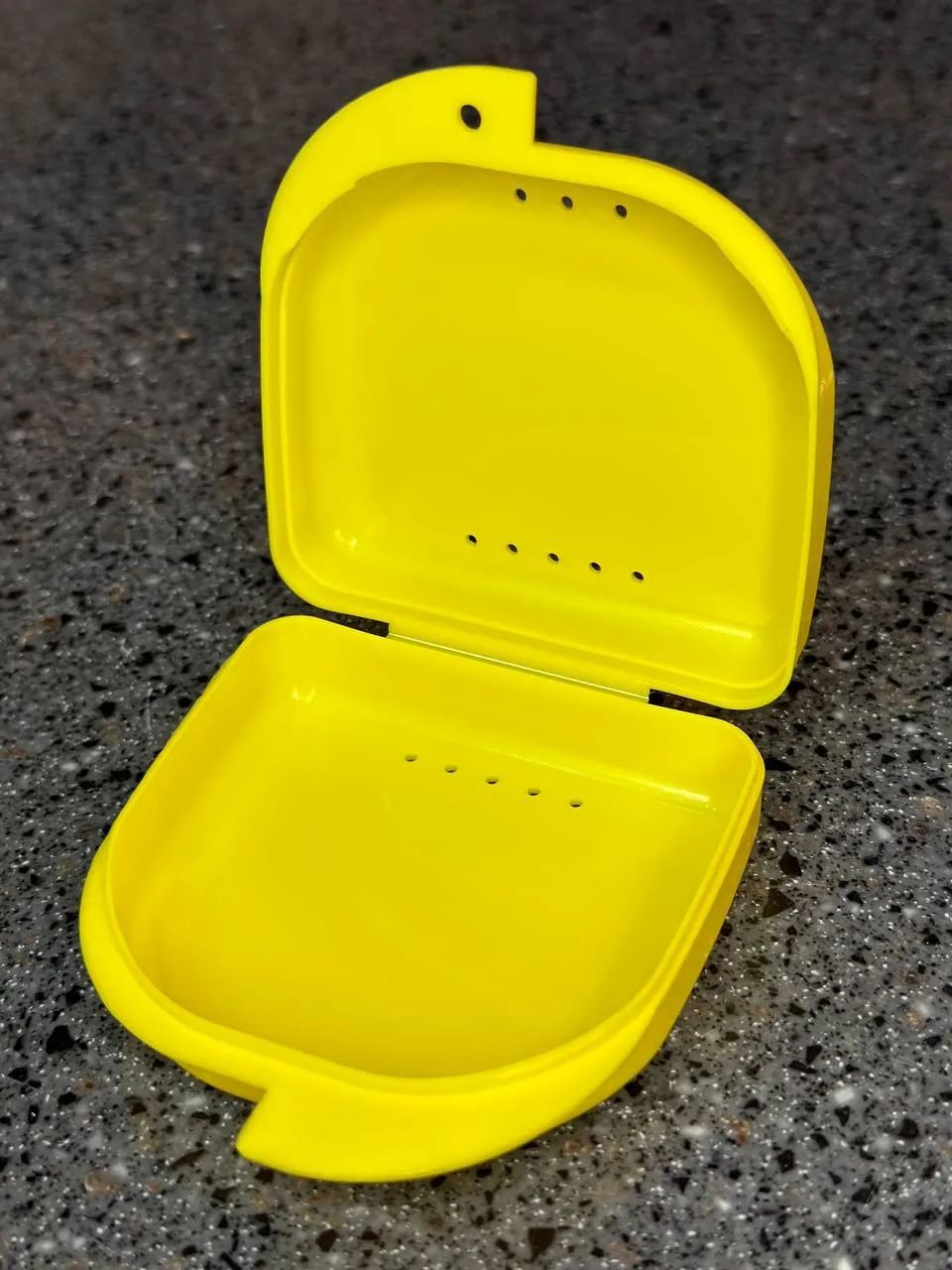 ChronosTime Dental Prosthesis and Aligner Container Yellow 5 Pack