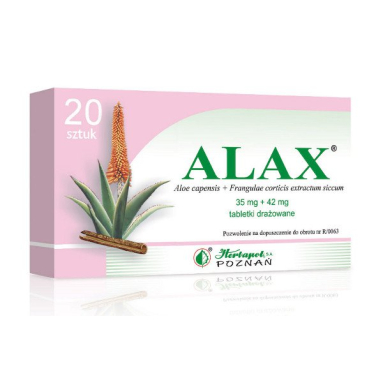 Herbapol S.A. Alax Enteric-Coated Tablets 300 mg Pack of 20