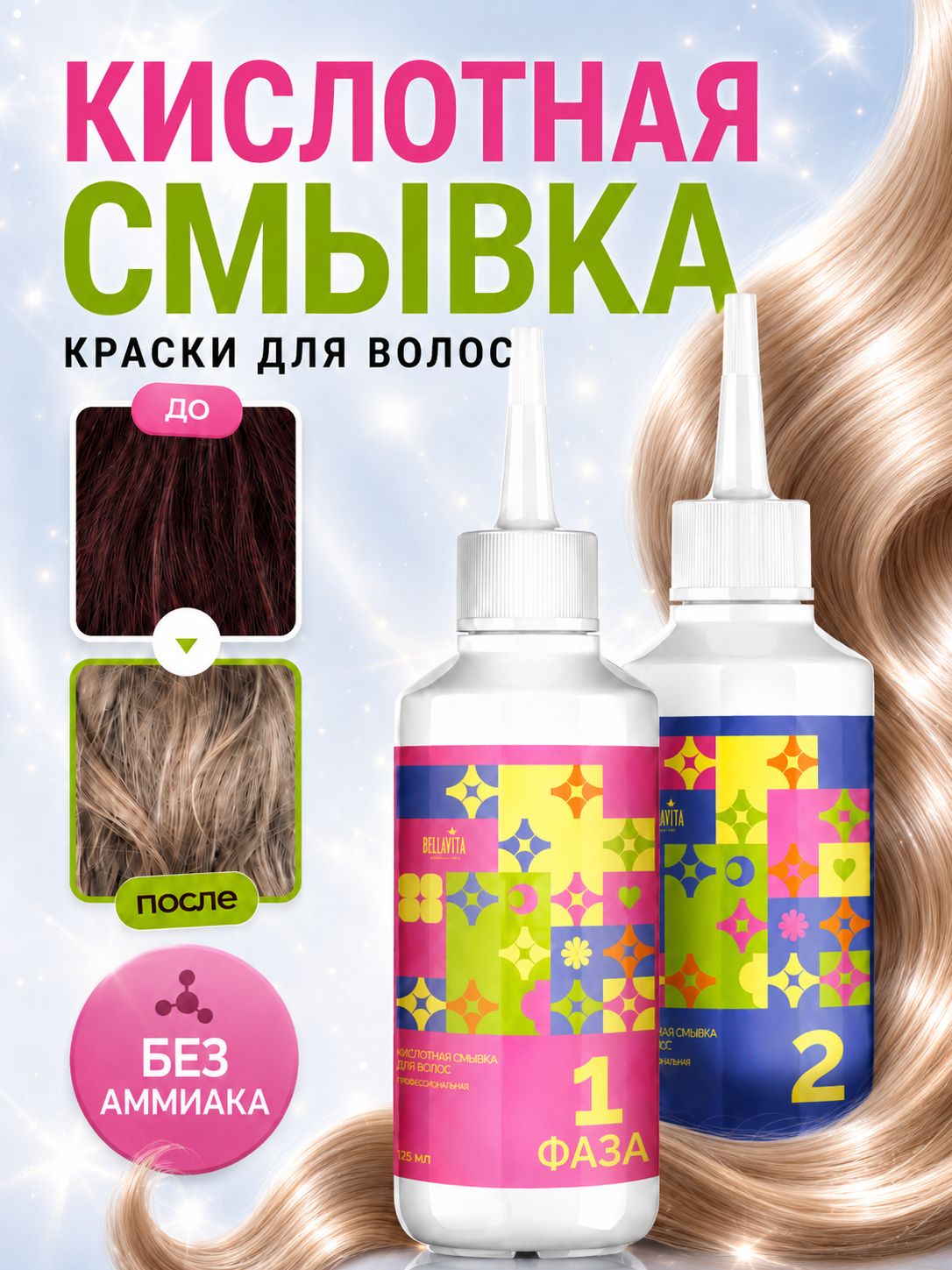 BELAVITA Acid Hair Color Remover 2 x 125 ml