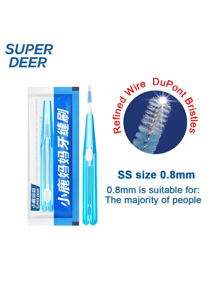 Fawnmum Interdental Brush 10-Pack 1.0 mm, 10 Count
