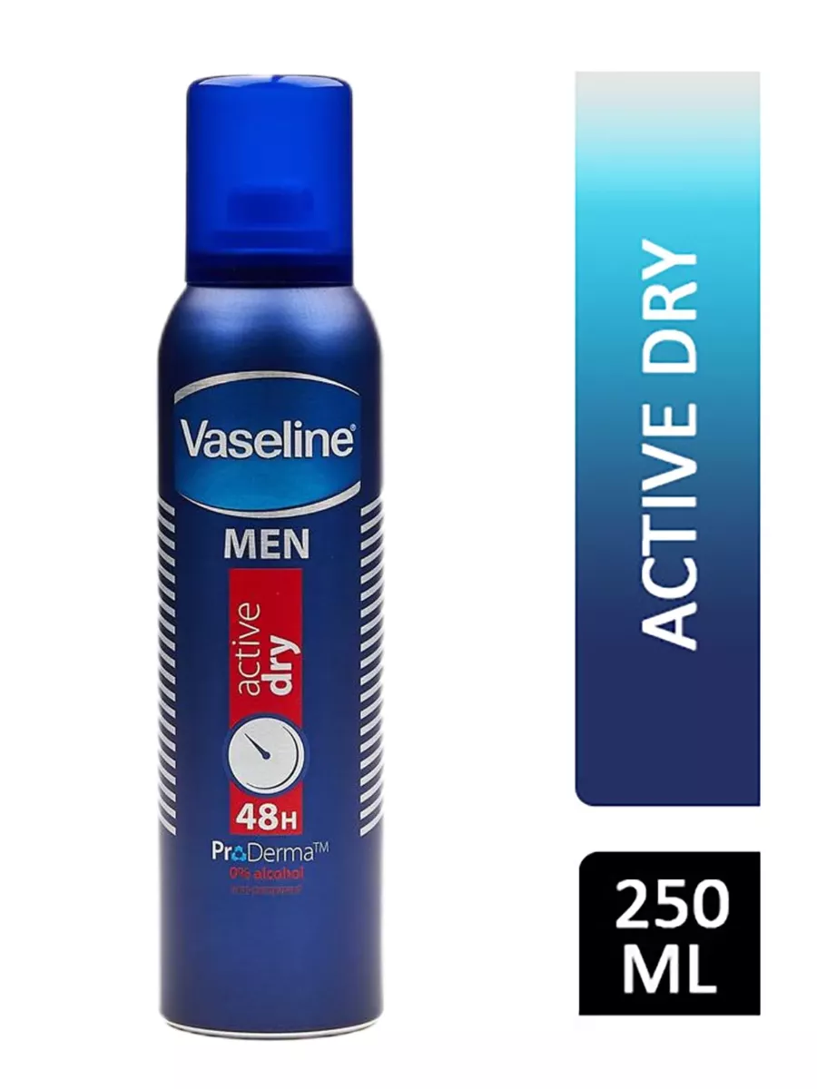 Vaseline Men Active Dry Deodorant Spray 250 ml