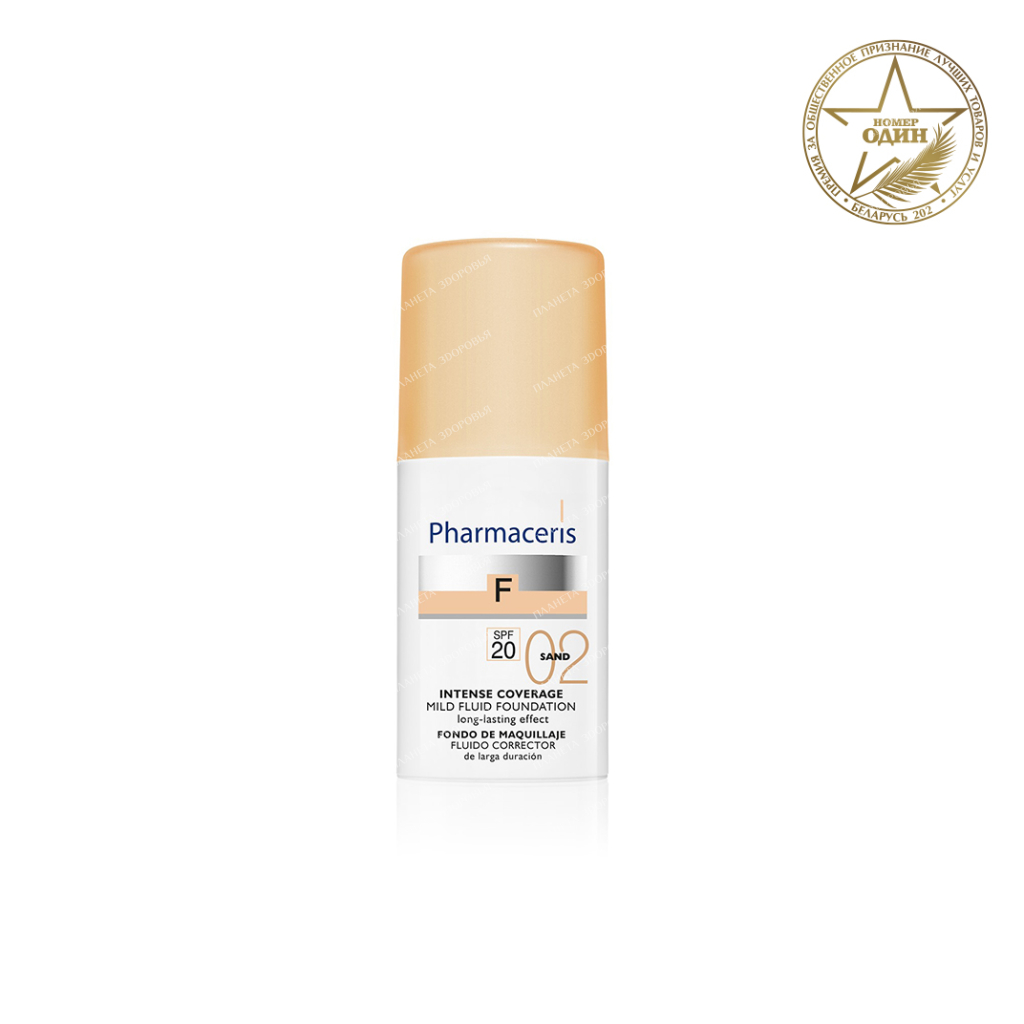 Pharmaceris F Gentle Foundation Fluid SPF 20 (Tone: 02 Sand), 30 ml