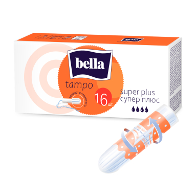 Bella Tampo Comfort and Reliability Super Plus Tampons, 16 Count