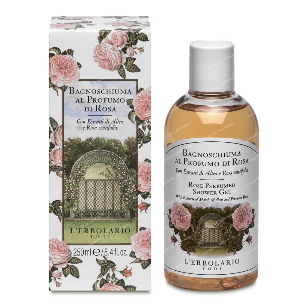 L'Erbolario "ROSE" Perfume shower gel, 250 ml