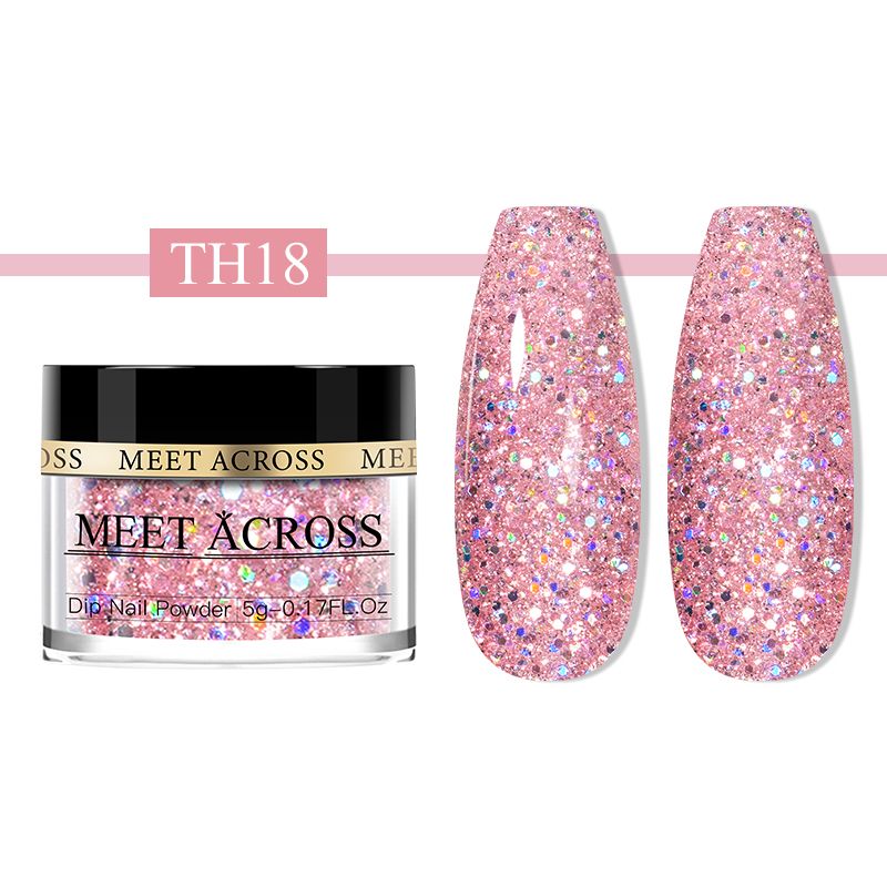 MEET ACROSS Acrylic Nail Dip Powder TH18 13g
