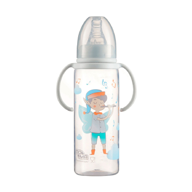 POMA Dream Baby Bottle with Fast-Flow Silicone Nipple 250 ml, 1 Count