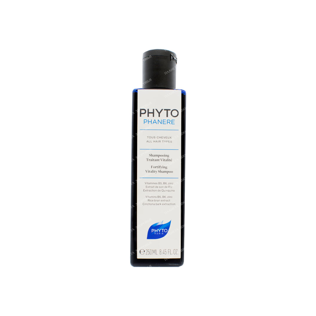 Phyto Shampoo strengthening PHYTO PHANERE / Shampooing Traitant Vitalite, 250 ml