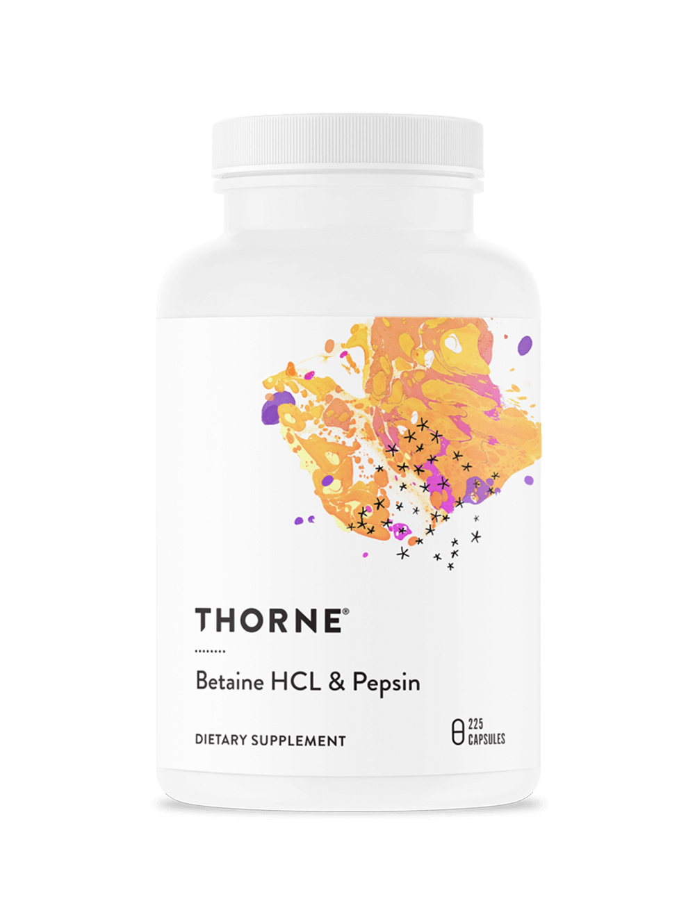 Thorne Research Betaine HCL & Pepsin Capsules, 225 Count