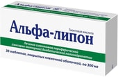 Kiev vitamin plant Alfa-Lipon, 0.3 g, 30 tablets