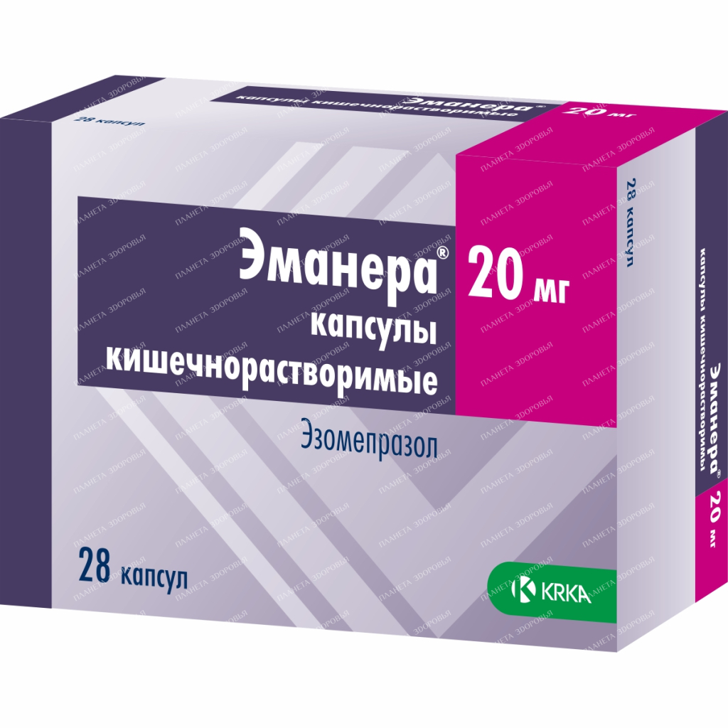 Emanera enteric capsules 40mg №7x4