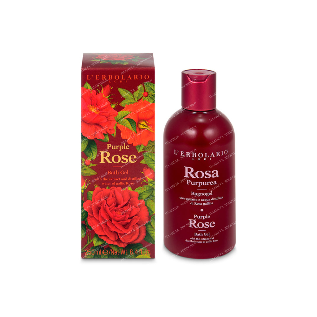 L'Erbolario "PURPLE ROSE" Bath gel-foam, 250 ml