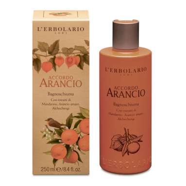 L'Erbolario Orange Symphony Bath Foam Gel 250 ml