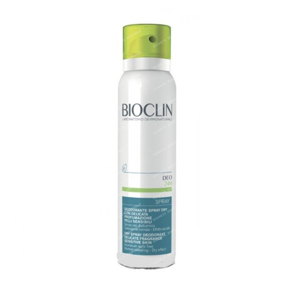 BIOCLIN DEO 24H Dry spray deodorant with a light fragrance for sensitive skin, 150 ml