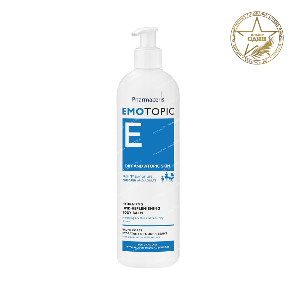 Pharmaceris E Moisturizing body balm to restore the lipid barrier of the skin (from the first days of life, for children and adults), 400ml