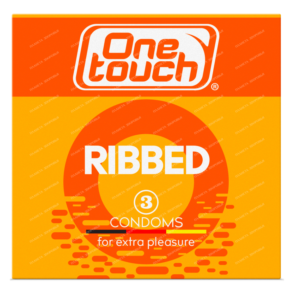 One Touch Ribbed Condoms, 3 pcs