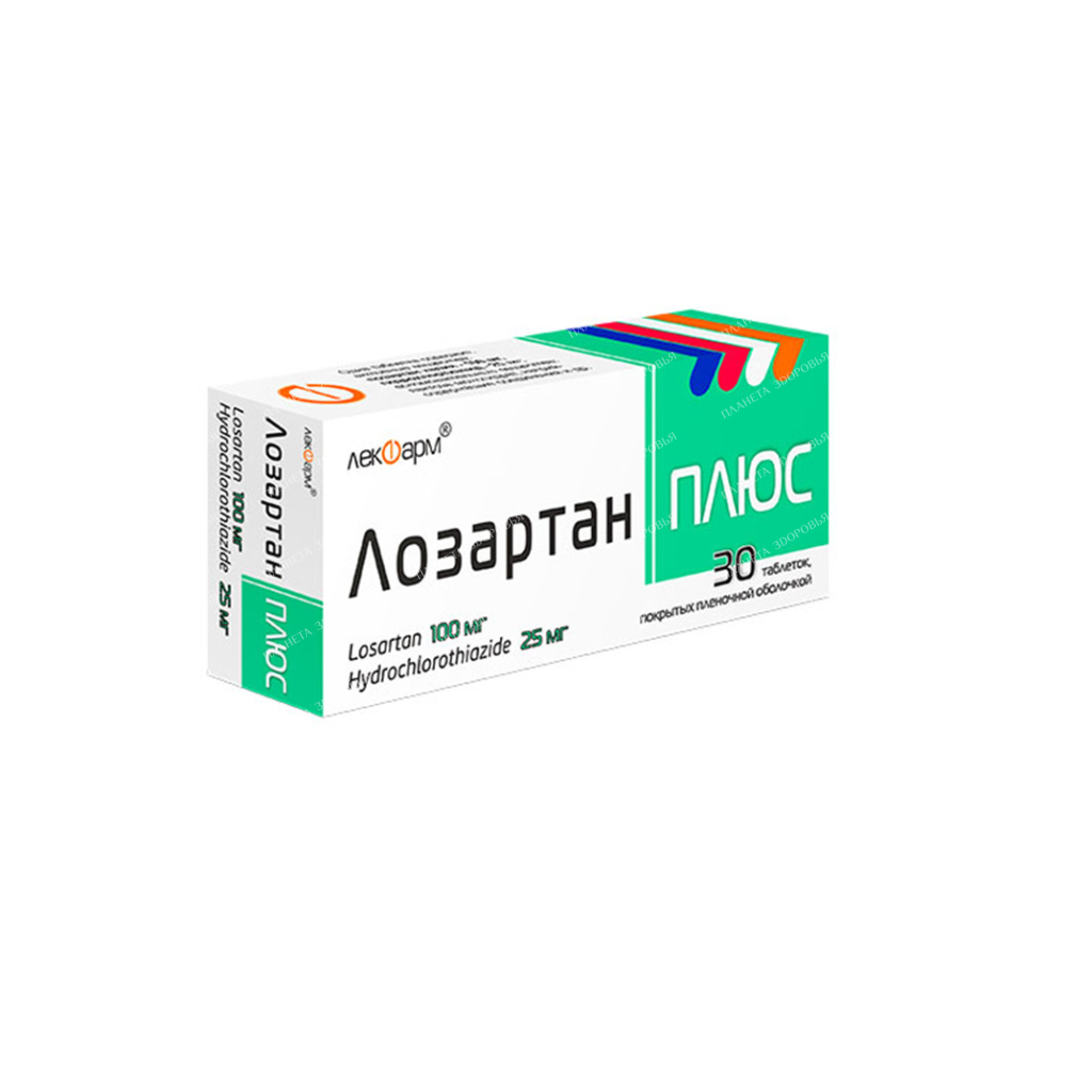 Losartan plus tablets p/o 100mg/25mg №10x3