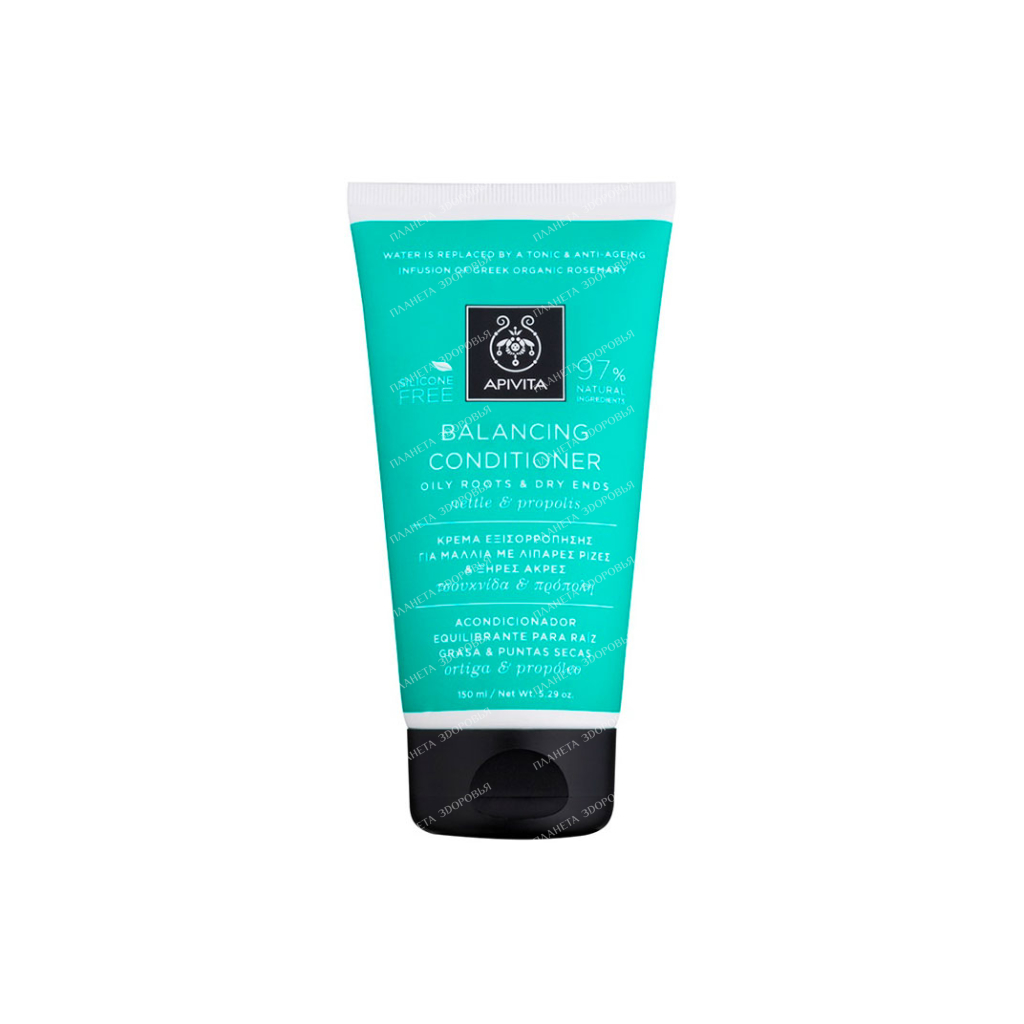 APIVITA Conditioner normalizing for oily roots and dry ends of hair with nettle and propolis / Oily Roots & Dry Ends Balancing Conditioner Nettle & Propolis, 150 ml