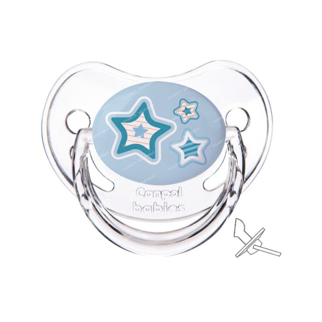 Canpol babies Latex pacifier (round, 1pc in a blister / "Newborn Baby" 0-6 months) 22/431
