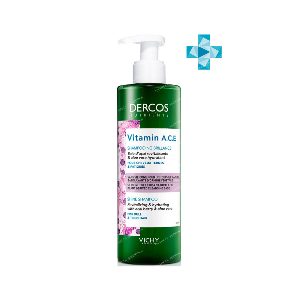 VICHY Dercos NUTRIENTS Shampoo for hair shine "Vitamin" 250 ml