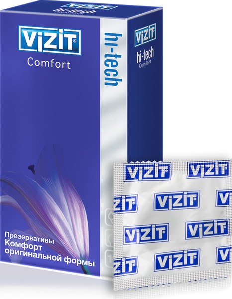 Anatomical Condoms 12 Pack - Vizit Hi-Tech