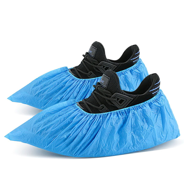 Heavy-Duty Shoe Covers (50 Pairs) - Disposable, Waterproof Medical Grade Polyethylene