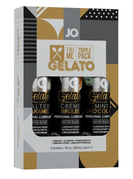 Tri-Me Triple Pack Gelato: Flavored Lubricant Gift Set