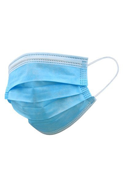 Disposable 3-Ply Face Masks with Ear Loops (50 Pack)
