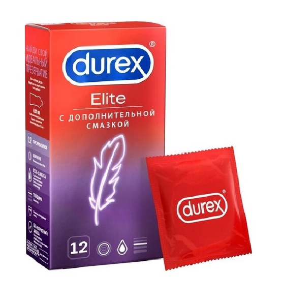 DUREX Elite Condoms: Ultra-Thin, Size 12