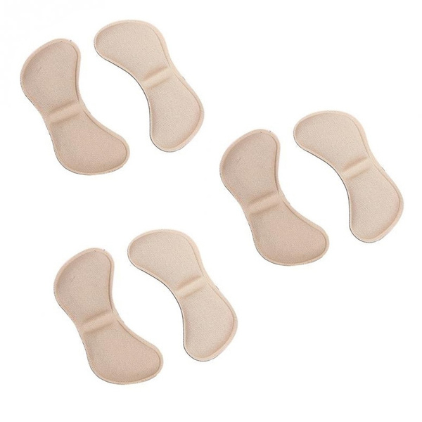 Beige Heel Grips, 3 Pairs - Anti-Blister Shoe Inserts