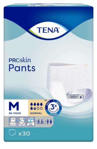 TENA Pants Adult Diapers, Large (100-135cm), 30 Count