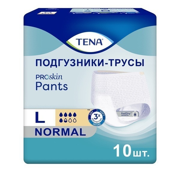 Tena Pants Normal Large Absorbent Underwear (10 Count)