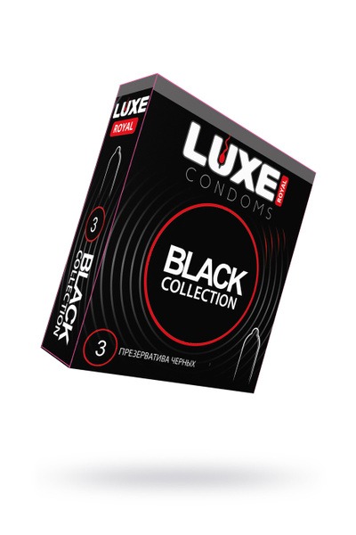 Luxury Black Condoms (3-Pack)