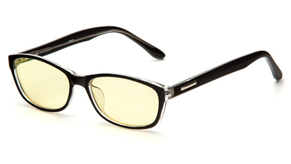 SPG AF017 Computer Glasses: Black & Clear Frames