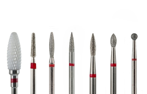 Fine Grit Electric Manicure & Pedicure Bit Set (7 Pcs)