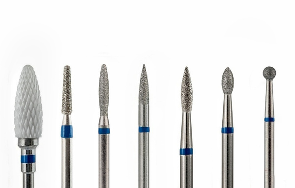 Nail Drill Bit Set for Electric Manicure/Pedicure | Medium Grit | 7 Piece