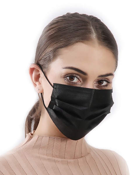 Black Disposable Face Masks (50 Pack)