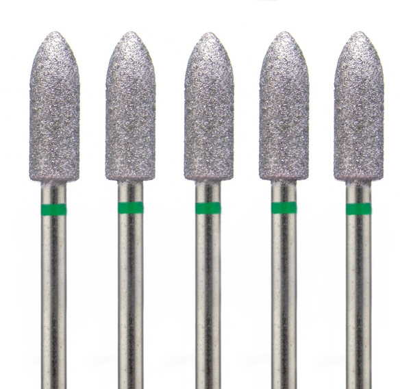 Diamond Nail Drill Bits - 5pc Coarse Bullet Set