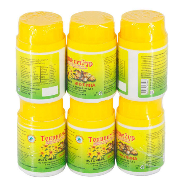 Jerusalem Artichoke (Inulin Source) - 80 Tablets x 0.5g, 6-Pack