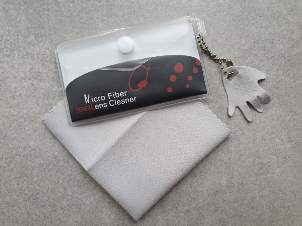 High-Tech Gray Microfiber Cleaning Cloth for Glasses, Optics & Screens