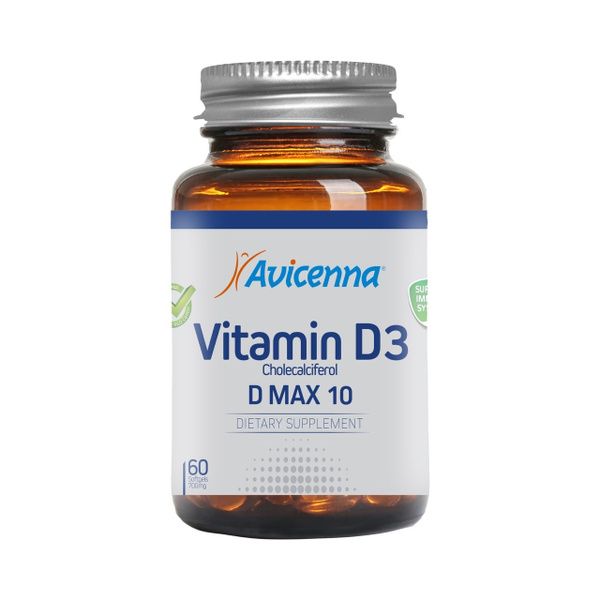 Avicenna Vitamin D3 10,000 IU (700mg Capsules)