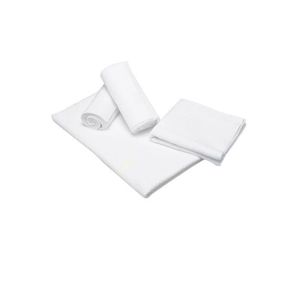 Bulk White Spunlace Wipes (100 Count) - 35x70cm, 40gsm